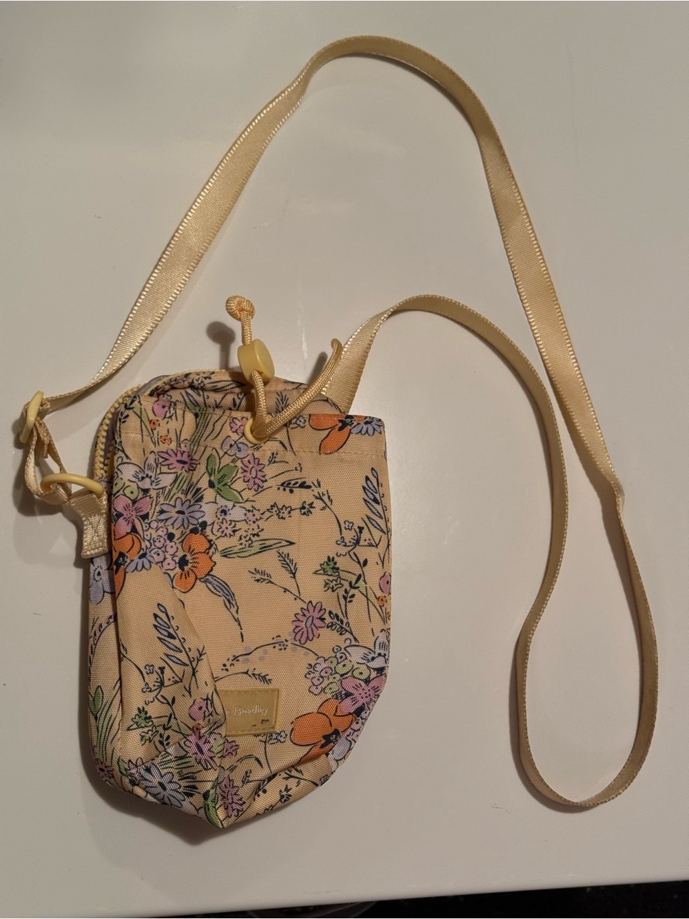 Vera Bradley Pale Yellow Floral Crossbody Bag